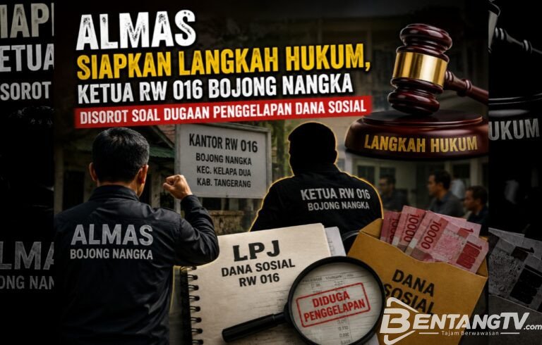 ALMAS Siapkan Langkah Hukum, Ketua RW 016 Bojong Nangka Disorot soal Dugaan Penggelapan Dana Sosial